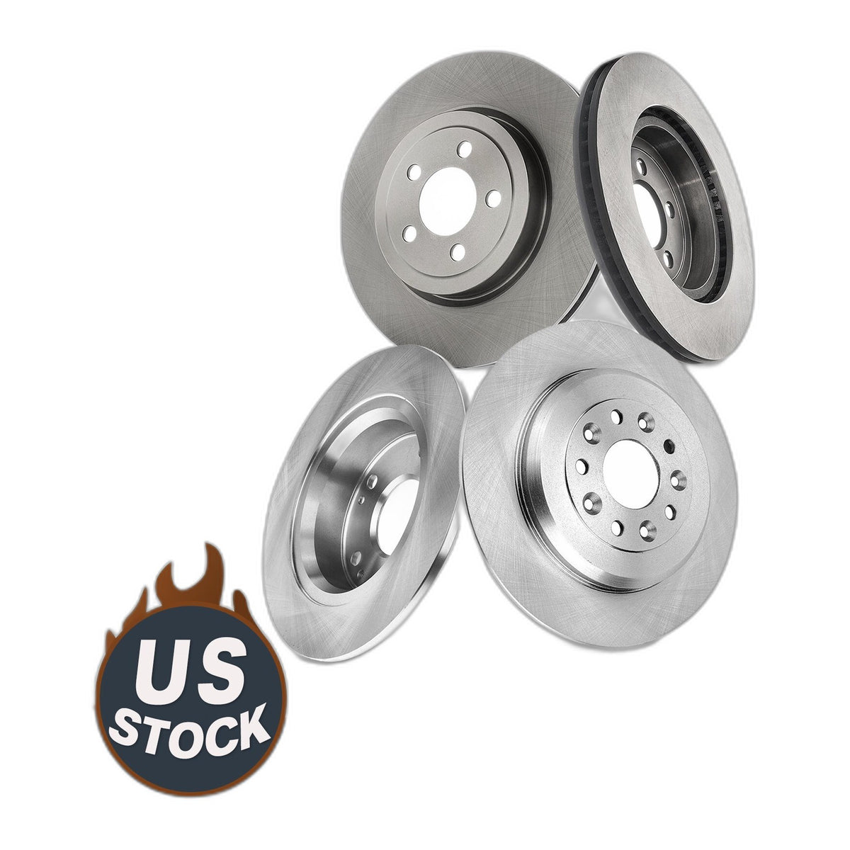 Front Rear Brake Rotors Kit for Ford Edge 2011 - 2014 Lincoln MKX 2011 - 2015