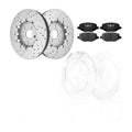 Front Rear Brake Rotors Pads for Ford Explorer Lincoln MKT w/ Heavy Duty Brakes