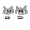 Pair Rear Left & Right Side Brake Caliper with Bracket For Ford 2015-2018 F-150