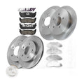 Front and Rear Brake Rotors and Pads Kit for 2000 2001 2002 2003 Ford F-150 4WD