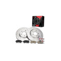 Front Brake Rotors and Pads kit 295.8mm Drilled & Slotted 31512 D1737
