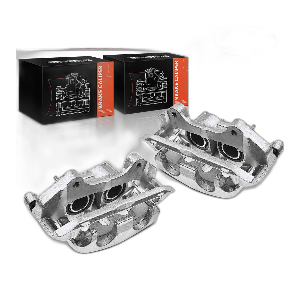 Pair Front Brake Calipers w/ Bracket for Ford Explorer Taurus 13-19 Lincoln MKT
