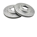 Front Drilled Slotted Brake Rotors Ceramic Pads for 2006-2010 Ford Explorer Kit