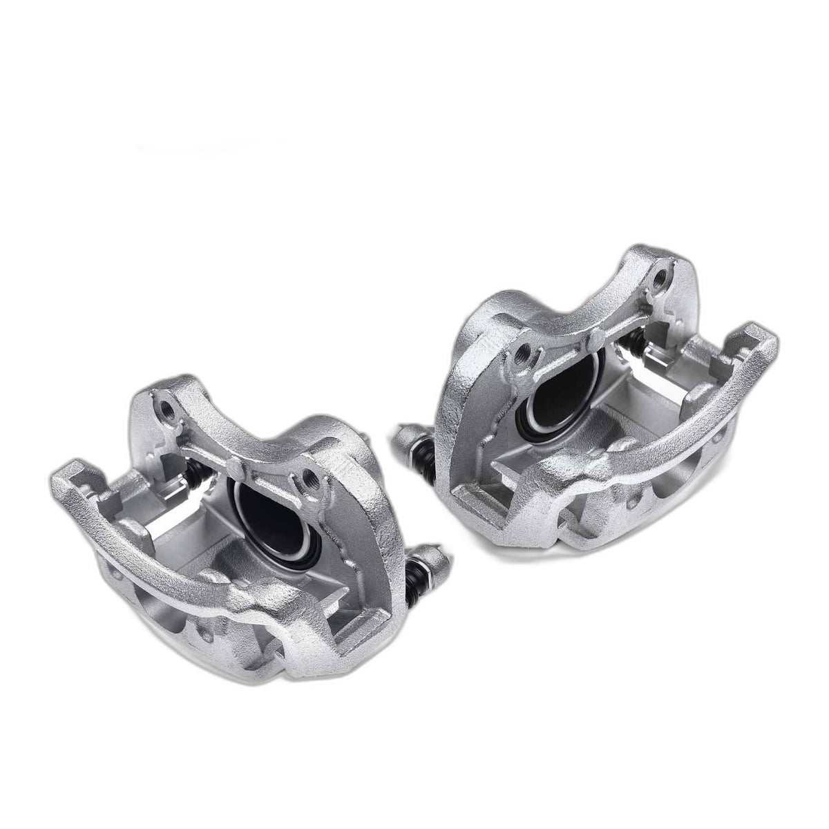 Pair Front Disc Brake Caliper with Bracket for Nissan Cube 2009-2014 Tiida Versa