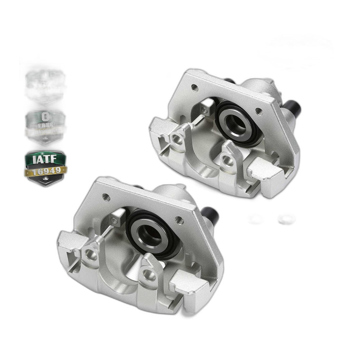 Pair Rear Brake Caliper with Bracket for Land Rover Range Rover 2003 2004 2005