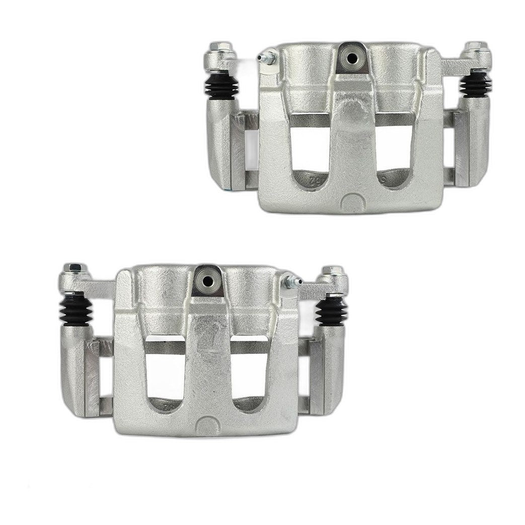Front Pair Brake Calipers W/ Bracket For Ford Explorer 06-10 Sport Trac 07-10