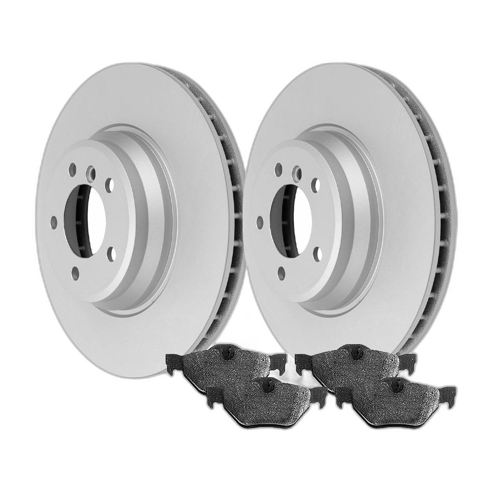 Rear Brake Rotors & Ceramic Pads Kit for BMW X1 2012-2015 5 Lug