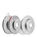 Front Rear Drilled Rotor Brake Pad for 2011 2012 2013 2014 Ford Edge Lincoln MKX