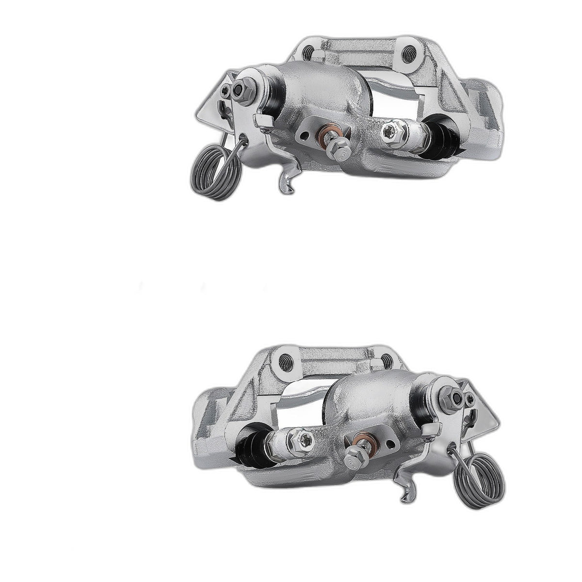Rear Brake Caliper Assembly Pair for Ford Edge 11-14 Lincoln MKX 11-15 w/Bracket