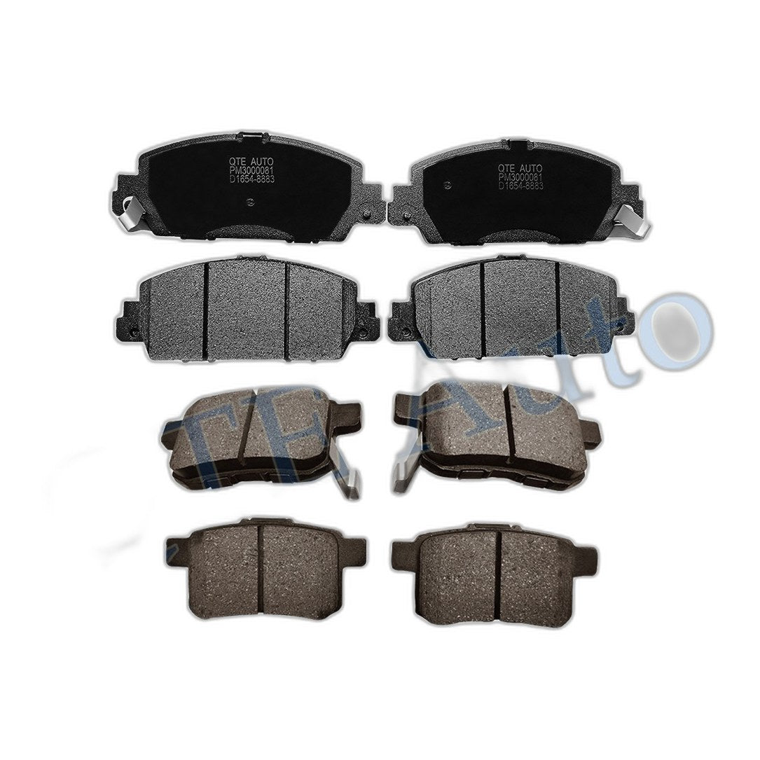 Front Rear Brake Pads for 2013-2017 Honda Accord, Ceramic Brakes Pads