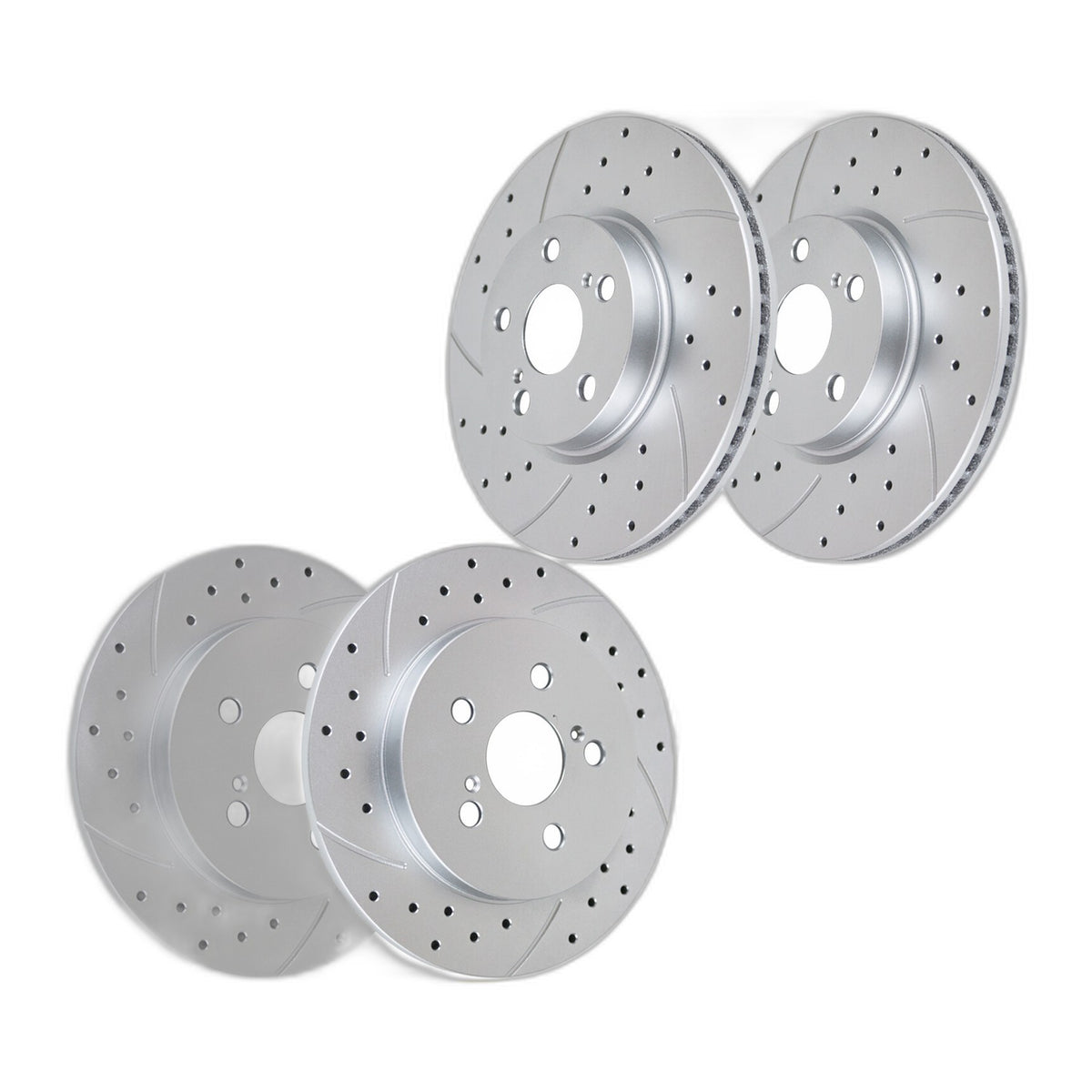 for Toyota Corolla 4 Wheel Disc 275mm Front 259mm Rear Brake Rotors Pads Kit