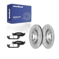 Front Drilled Slotted Brake Rotors Ceramic Pads for Ford Explorer 2019
