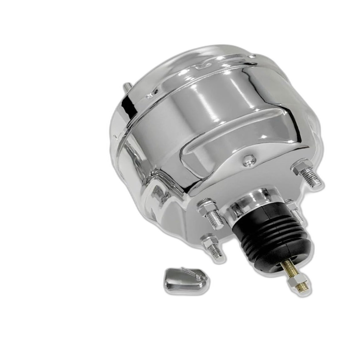 Universal Bendix Style 8" Dual Diaphragm Power Brake Booster Chrome For Chevy Fo