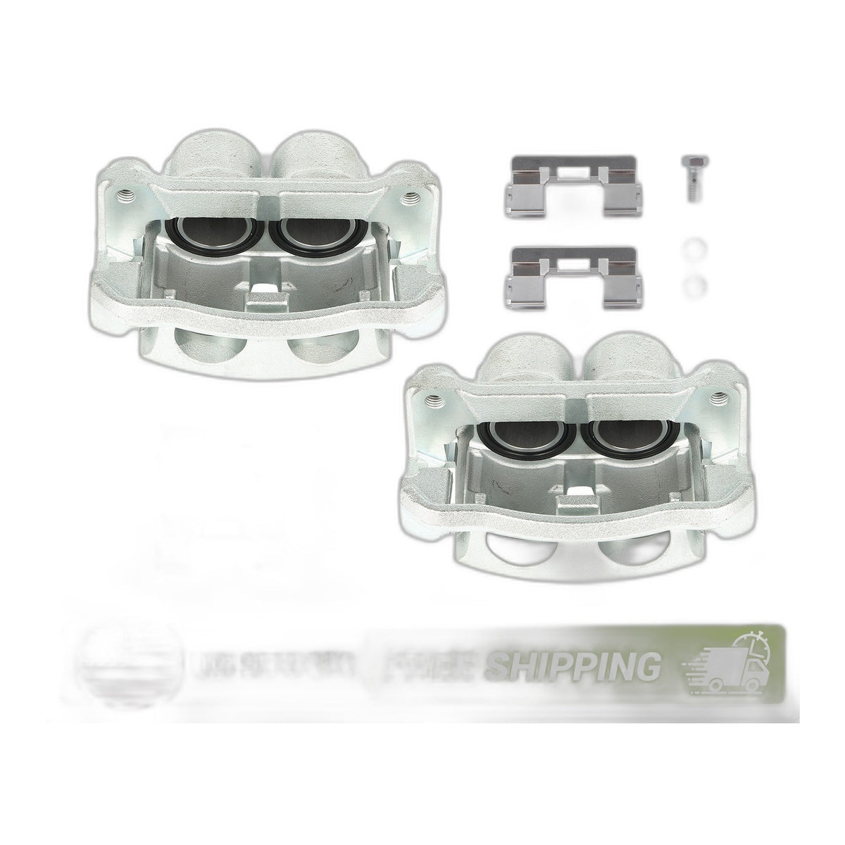 Pair For 2009 2010-2014 Ford F-150 Lobo V8 Front Disc Brake Caliper w/Bracket