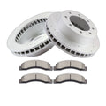 Front LH & RH Brake Pads And Rotors For 2000-2004 Ford F-250 F-350 Super Duty
