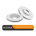 Front Brake Rotors Pads Kit for Ford Fusion Lincoln MKZ Drilled and Slotted