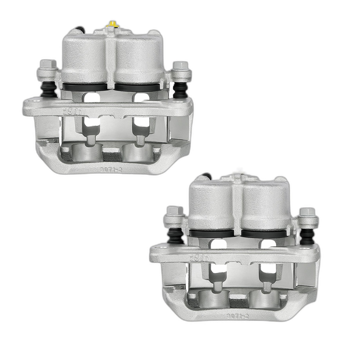 Front Disc Brake Calipers w/ Brackets For 2011-2014 Ford Edge 3.5L 3.7L Pair