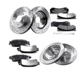 4WD 12.99" Front 13.69" Rear Rotors + Pads Kit for Ford F-150 Lincoln Mark LT