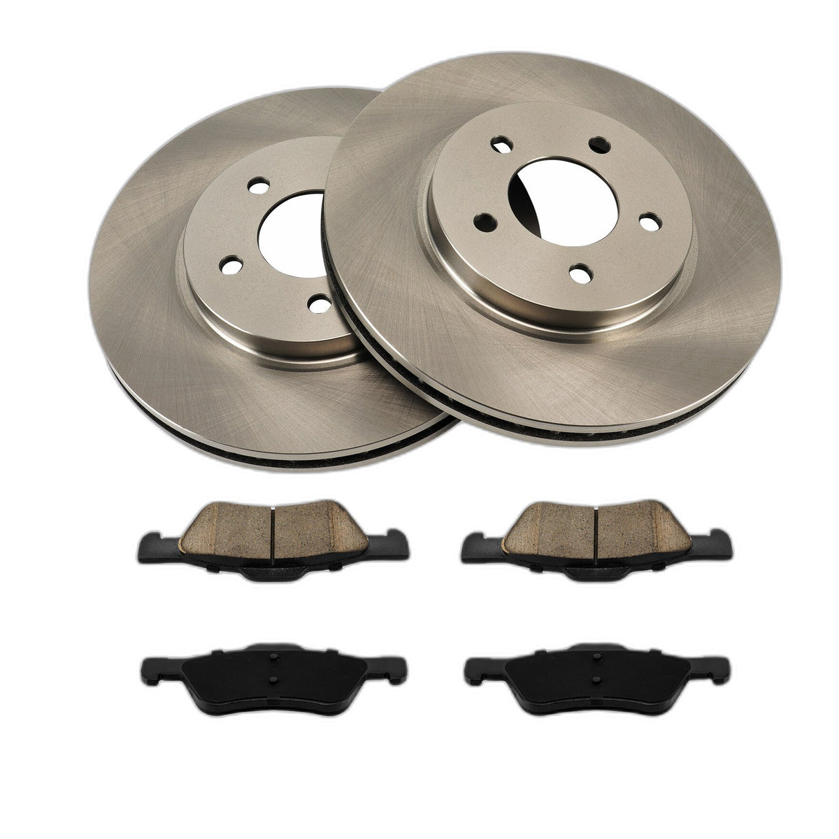 Front Disc Brake Rotors & Pads Kit For Ford Escape Mazda Tribute 2005-2012