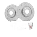 For Ford Edge 2007-2014 Lincoln MKX Front Brake Disc Rotors and Ceramic Pads Kit