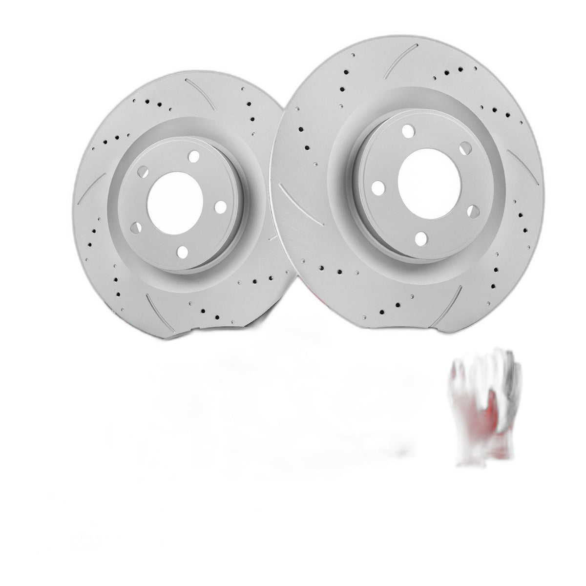 For Ford Edge 2007-2014 Lincoln MKX Front Brake Disc Rotors and Ceramic Pads Kit