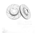 for 07-15 Lincoln MKX Ford Edge Front Drilled Discs Brake Rotors Brakes Pads