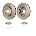 6PC Front Brake Rotors and Front Brake Pads Kit For 2017 Ford Escape L4 1.5T