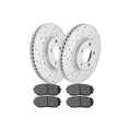 Front Brake Rotors and Ceramic Pads Kit For 2007 2008 2009 Ford Edge Lincoln MKX