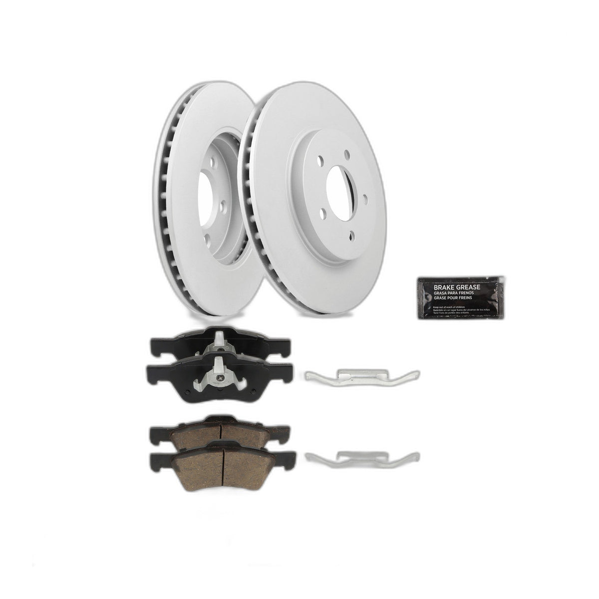 Front Brake Rotors & Brake Pads Kit for 05-12 Ford Escape Mazda Tribute Ceramic