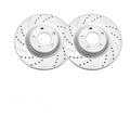 Front Brake Rotors Pads Kits for Ford Edge 07-2014 Slotted Drilled Brakes