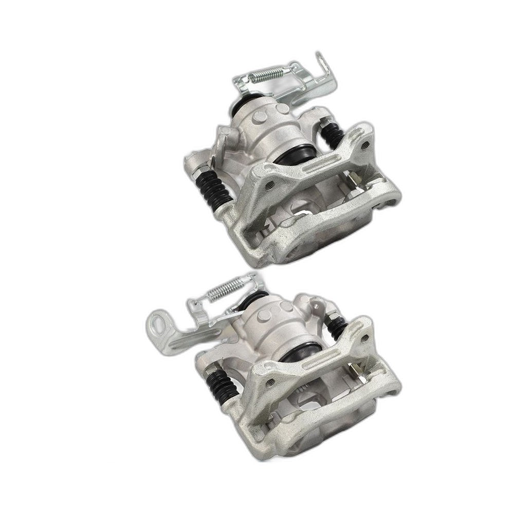 Pair Rear Brake Calipers w/ Bracket For 2014 - 2016 Mazda 3 Sport L4 2.0L 2.5L