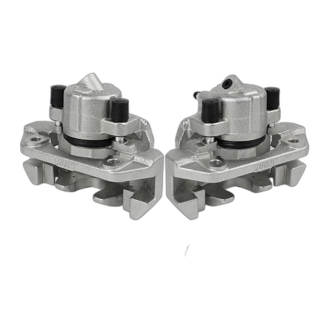 Pair Front Brake Caliper w/Bracket For Ford Escape Mazda Tribute Mercury Mariner