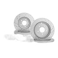 Front Rear Drilled Brake Rotors and Pads Kit for 2007 - 09 Lincoln MKX Ford Edge