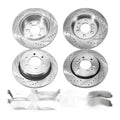 Front Rear Drilled Brakes and Rotors Brake Pads for Ford F-150 Disc Brakes Kits