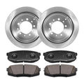 Rear Brake Disc Rotors Brake Pads for 2007-2021 TOYOTA Tundra Sequoia LX570