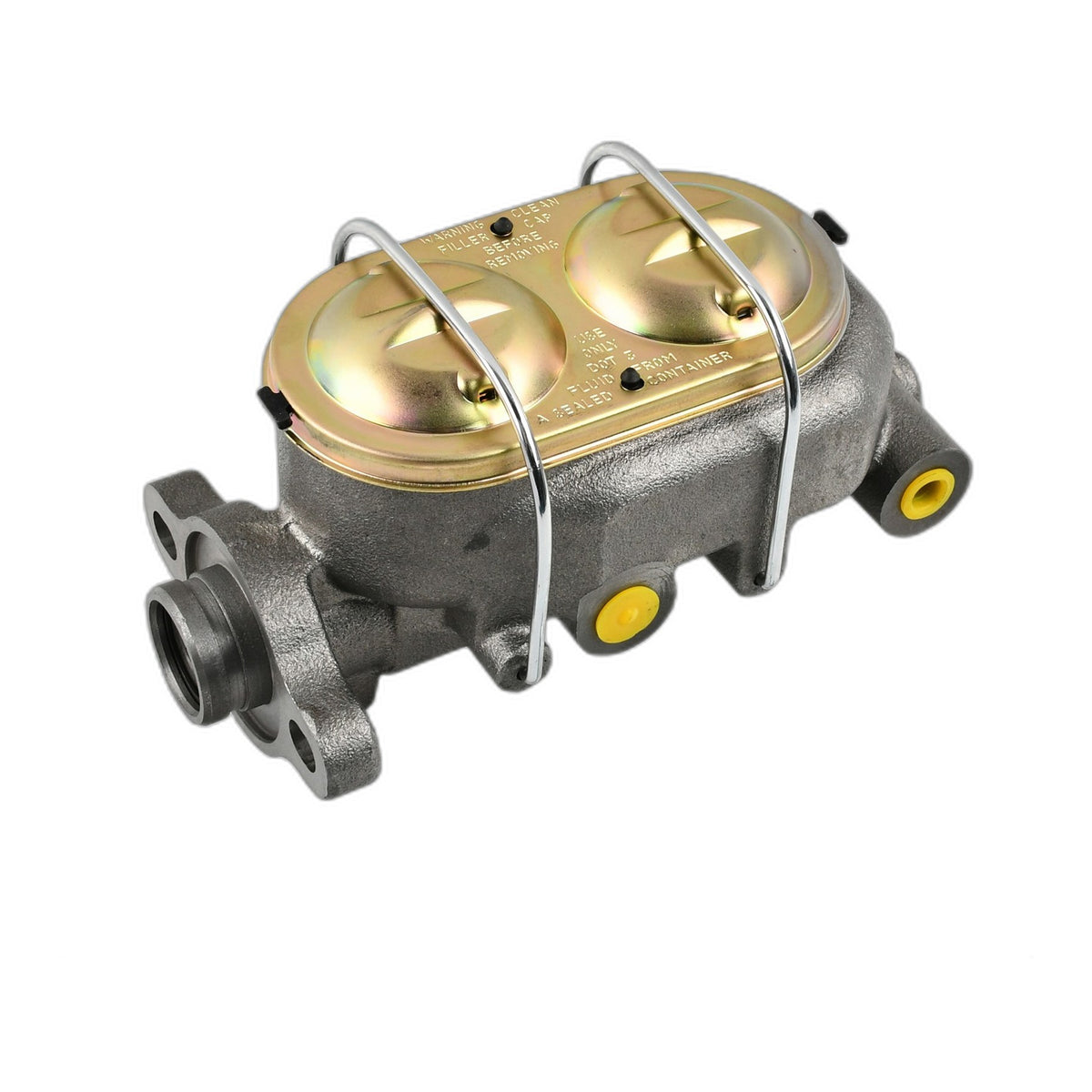 Cast Iron Master Cylinder 1-1/8" Bore 4 Port For GM Universal Disc Front & Rear