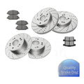Front and Rear Brake Rotors Brake Pads Kit for Sedan Honda Accord 2013-2017