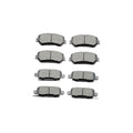 Front Rear Ceramic Brake Pads 8 Pieces Set for 2014-2019 Rogue,for 2017