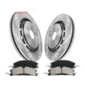 Front Brake Rotors + Ceramic Pads Kits for Ford Explorer 2013-2019 5 Lug 352mm