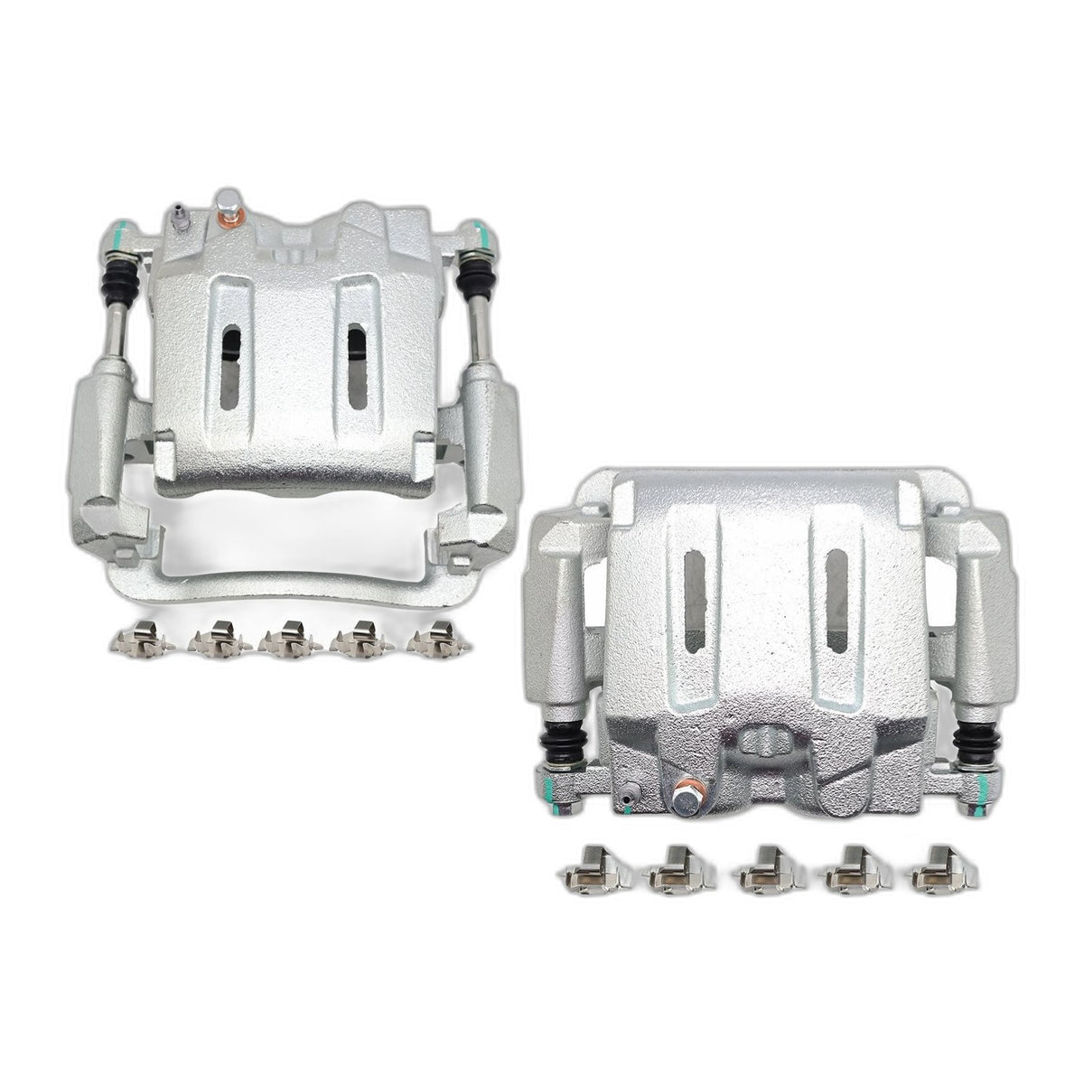 Pair Front Brake Calipers w/ Brackets For 2005-2012 Ford F-250 F-350 Super Duty
