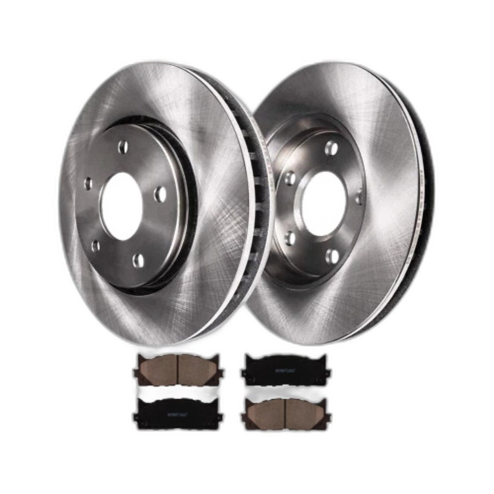 Front Brake Rotors Ceramic Pads for Lexus ES300h ES350 Toyota Camry Avalon