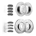 Front Rear Disc Rotors Brake Pads Kit for 2009-2014 Honda Pilot Acura MDX ZDX