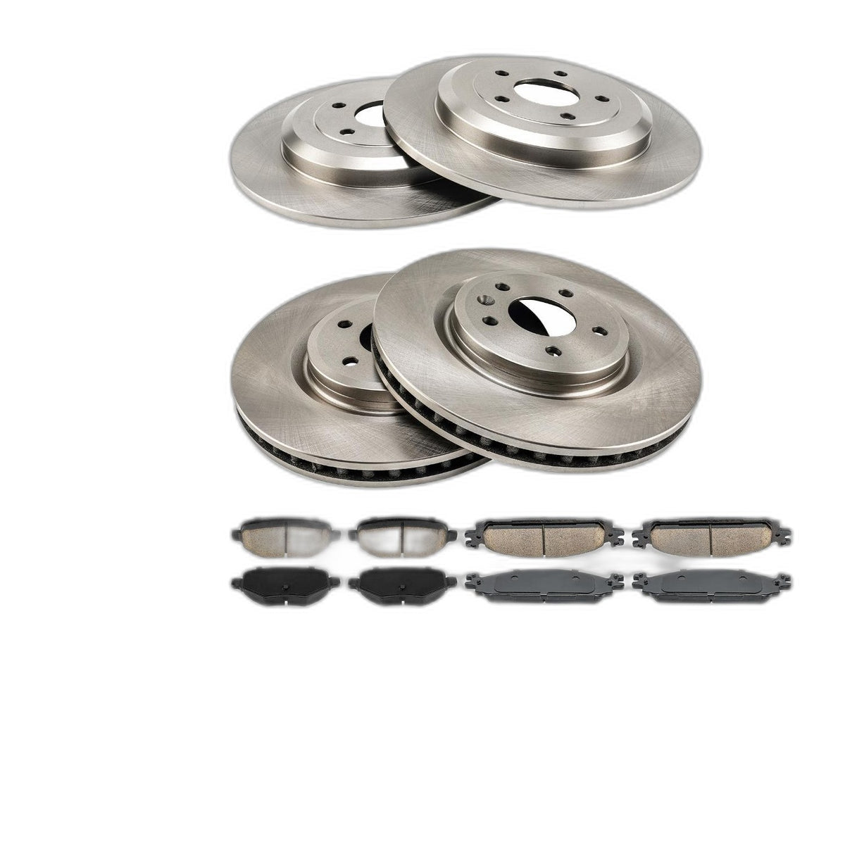 Brake Rotors & Pads Kit Front Rear For Ford Explorer Taurus Flex
