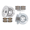 Front Rear Drilled Brake Rotors Pads for 2009 2010 Toyota Matrix S Wagon 4-Door