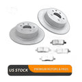 Rear Brake Rotors Pads Kit for Nissan Juke Sentra 2007-2019 Altima 2002-2023