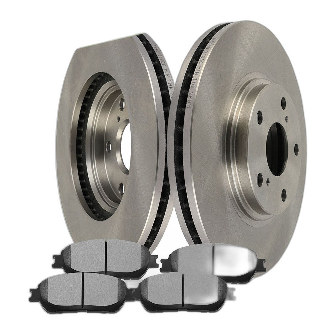 Front Brake Rotors & Ceramic Pads Kit For 2003 2004 2005 2006 Lexus ES300 ES330