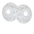Rear Brake Kit Drilled & Slotted Brake Rotors Ceramic Brake Pads