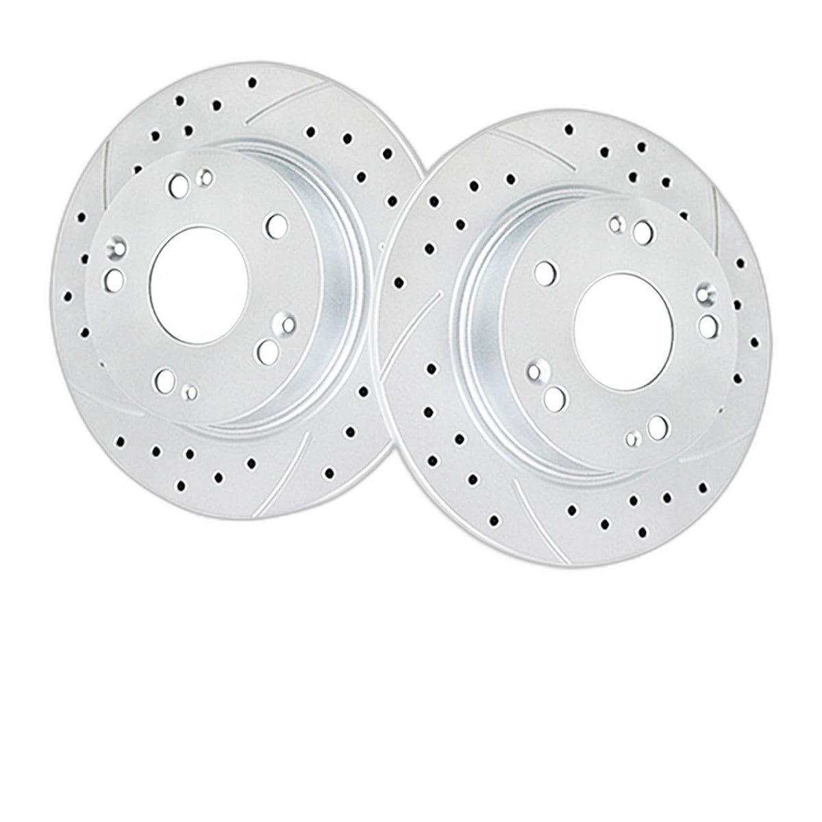 Rear Brake Kit Drilled & Slotted Brake Rotors Ceramic Brake Pads