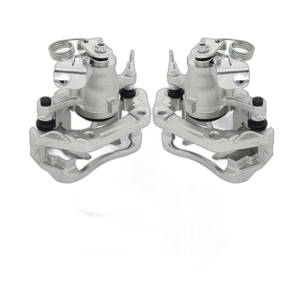Rear Pair Brake Calipers w/ Bracket & Ceramic Pads Fits 2011 12 13 14 Ford Edge