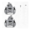 Pair Rear Brake Calipers w / Brackets for Ford Edge 2011-2014 All Trim Levels